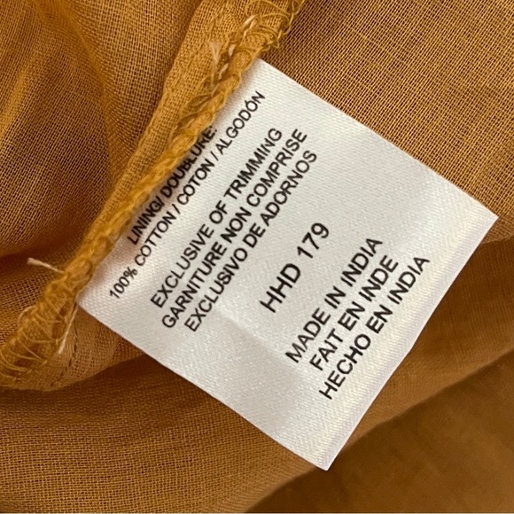 House of Harlow 1960 Mustard Yellow Halter Tie Hippie Boho Summer Maxi Dress S - Picture 12 of 13